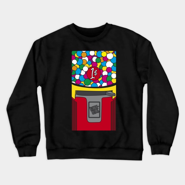 Bubble gum machine Crewneck Sweatshirt by fairytaleink